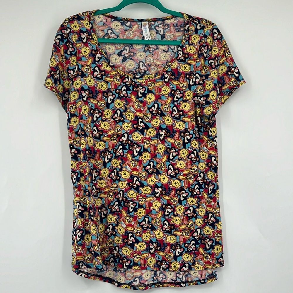 LulaRoe Winnie the Pooh Irma T Shirt Medium